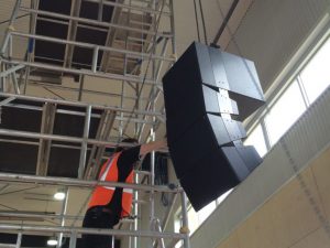 Speaker Line Array Installation | Education Altona PC Audio Visual Melbourne 4