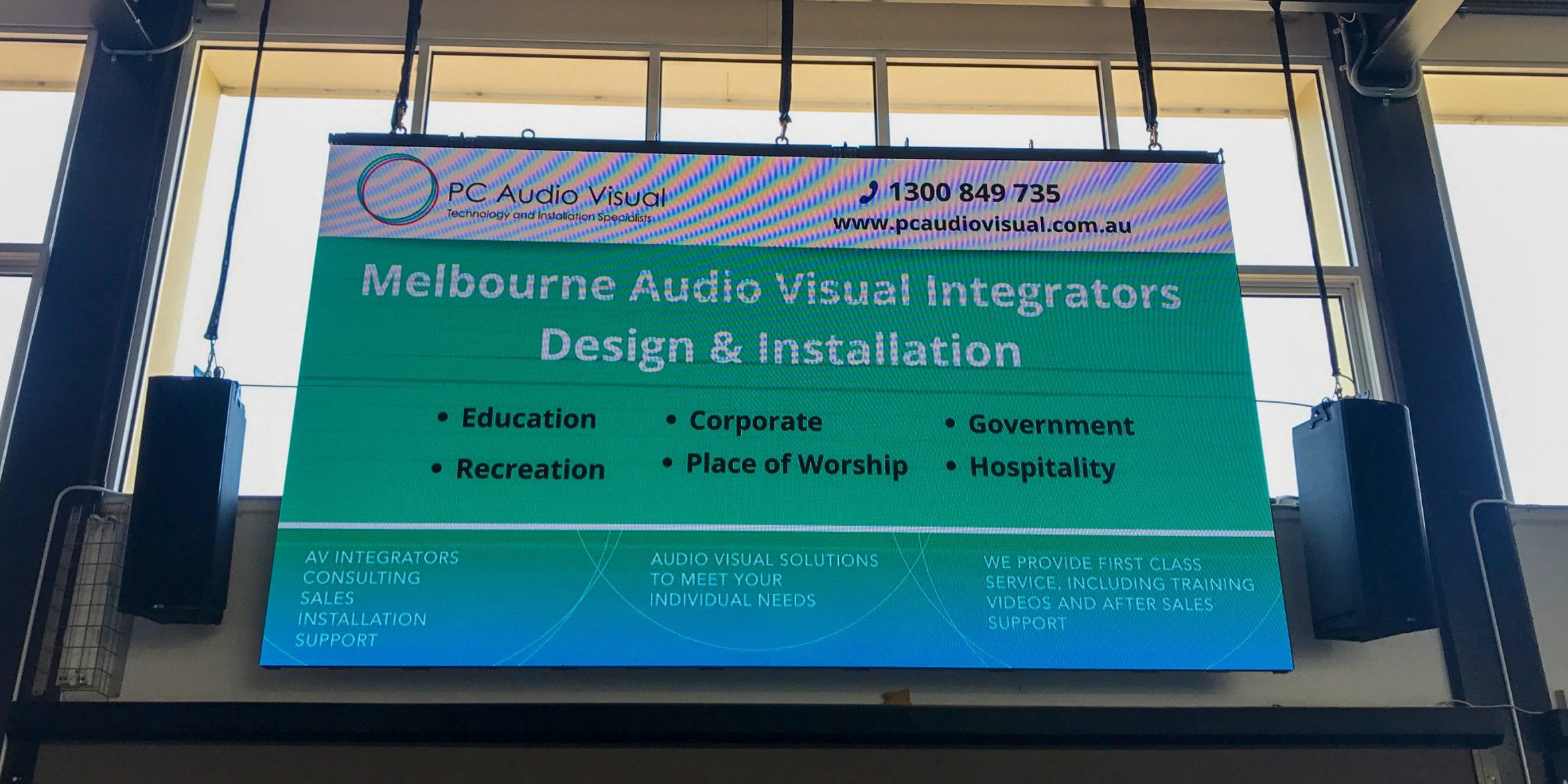 2 Large Screen and Installation | Recreation Camberwell PC Audio Visual Melbourne