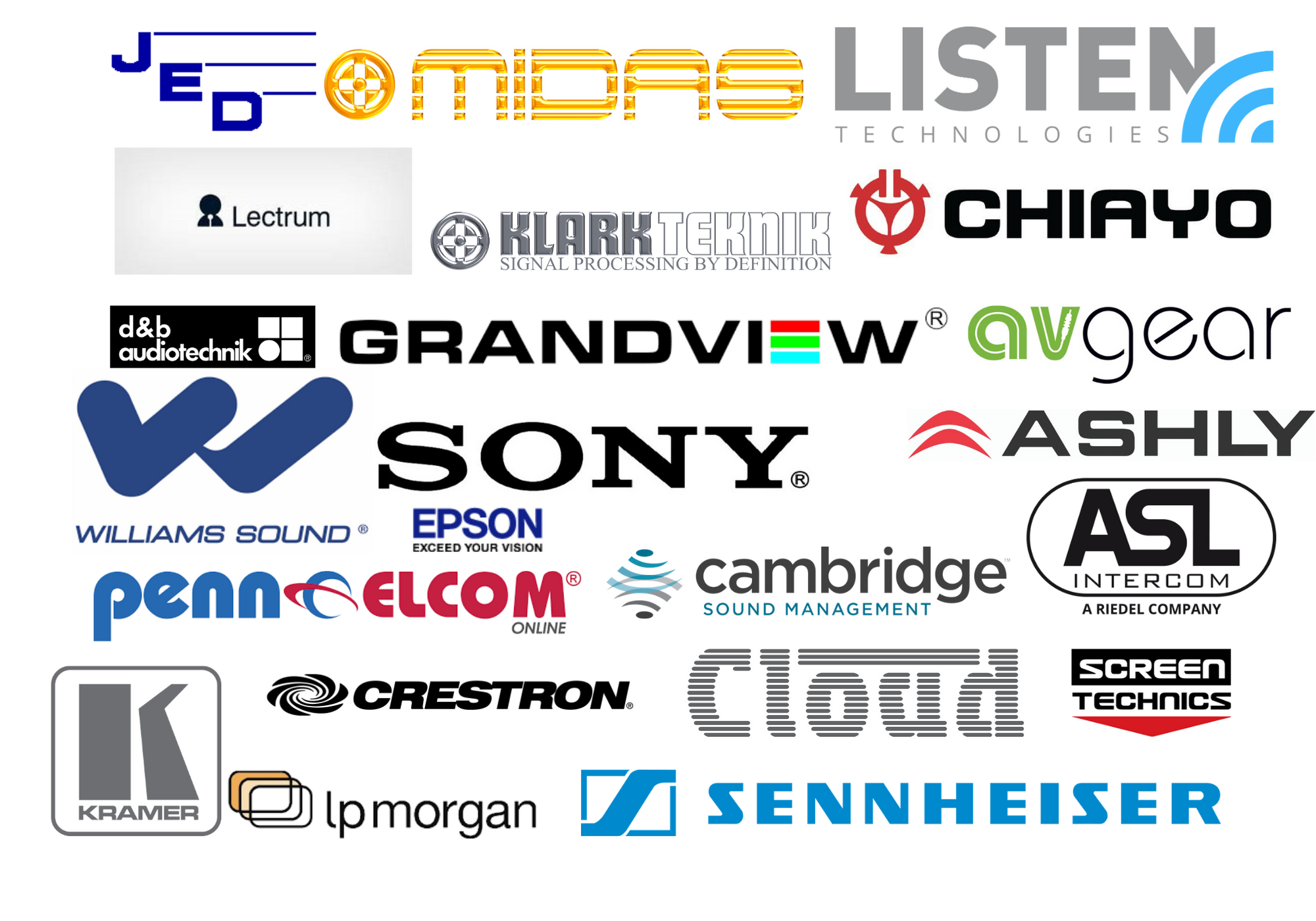 Brands Collage PC Audio Visual Melbourne