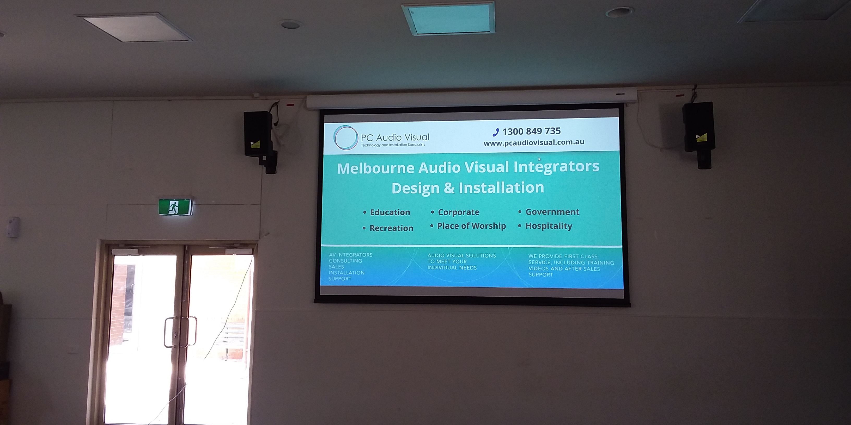 Projector Screen Installation | Recreation Essendon PC Audio Visual Melbourne